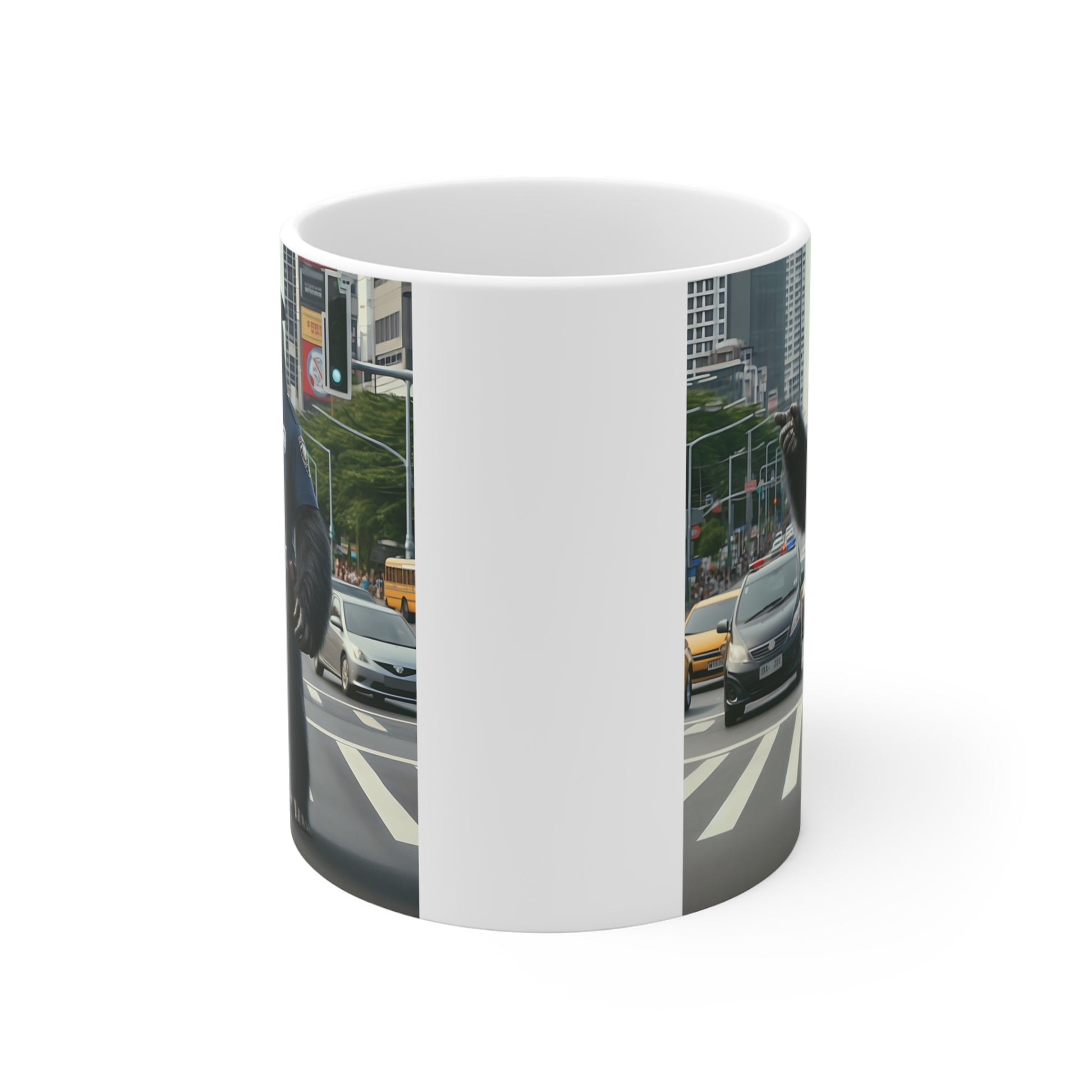 Police Officer Mug with Gorilla