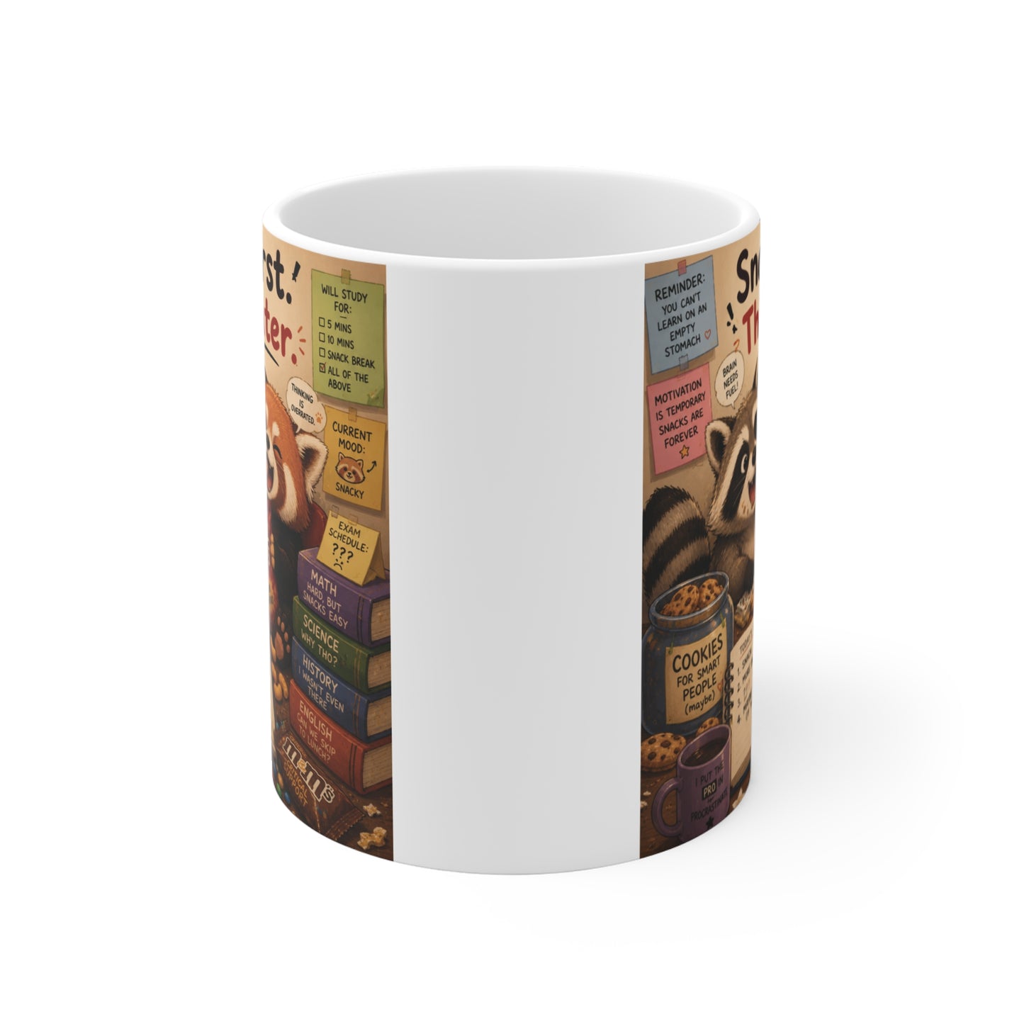 Cute cartoon animal coffee mug for snack lovers and students