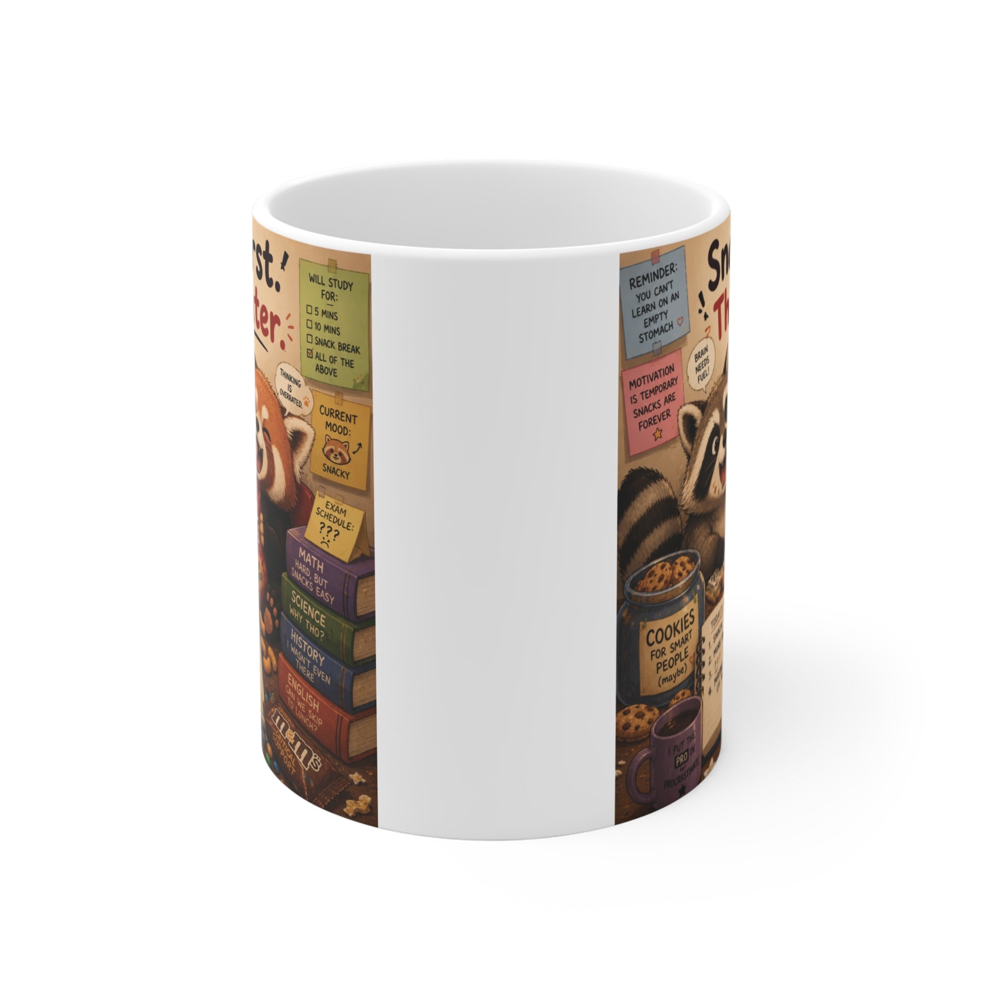 Cute cartoon animal coffee mug for snack lovers and students