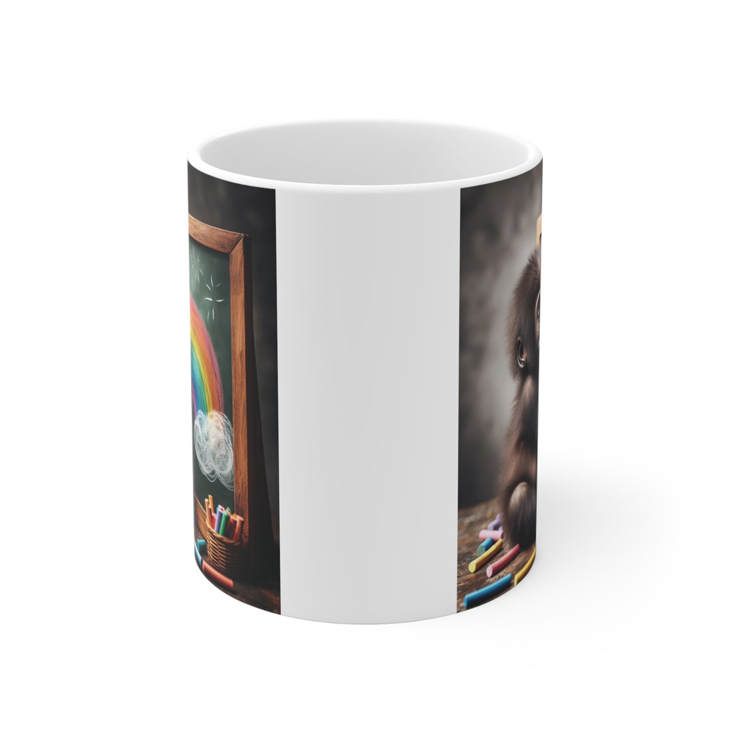 Very Funny Monkey Mug - Monkey Drawing Rainbow